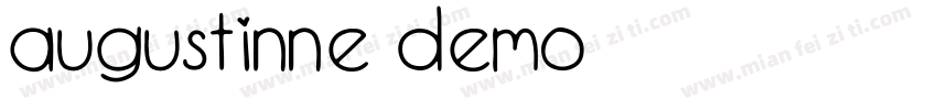 Augustinne demo字体转换